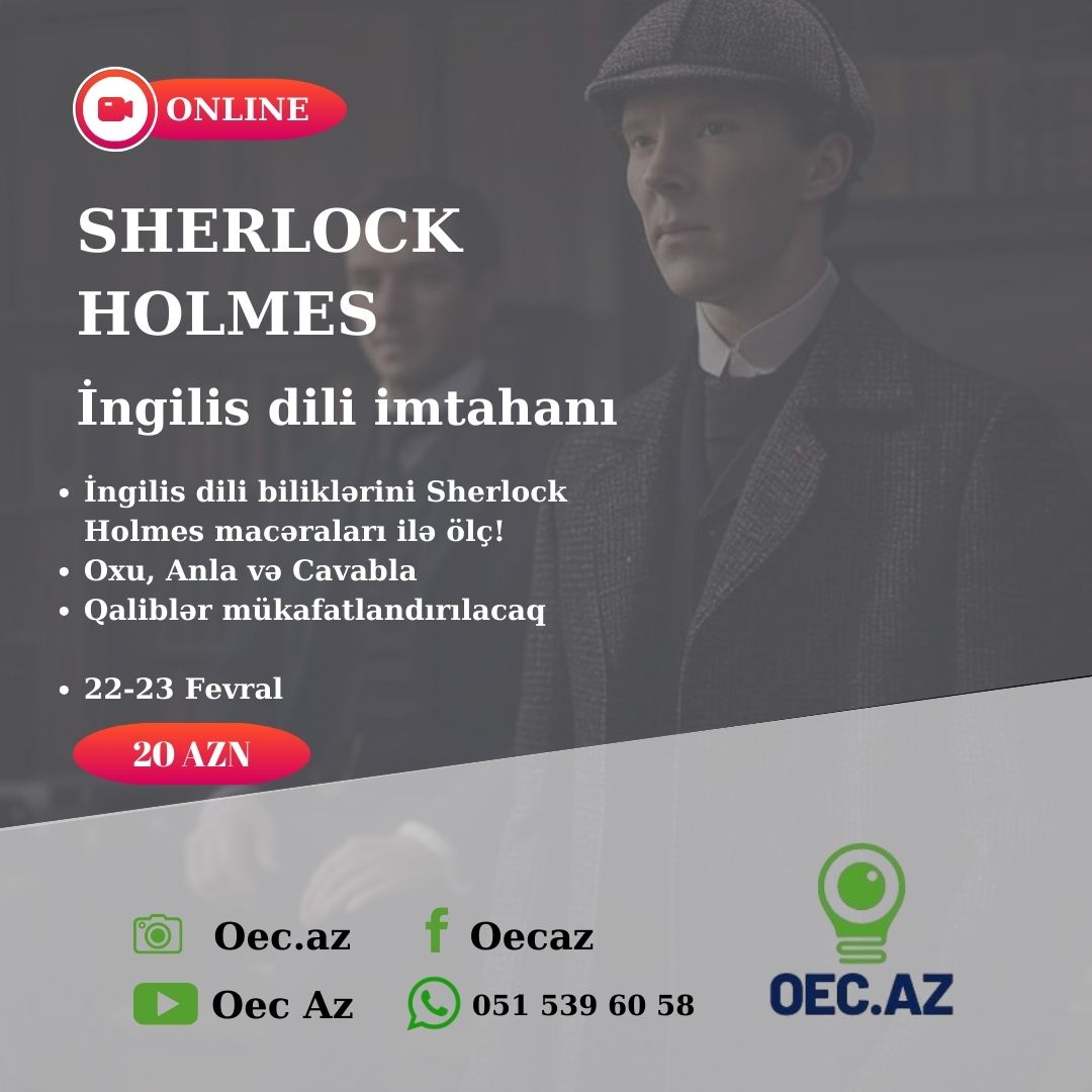 Sherlock Holmes ingilis dili 9-11-ci siniflər